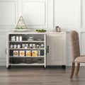 Costway 3-Door Storage Sideboard Buffet Cabinet Console