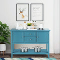 Costway Wooden Sideboard Buffet Console Table with Drawers