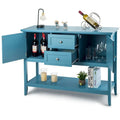Costway Wooden Sideboard Buffet Console Table with Drawers