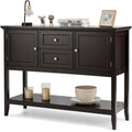 Costway Wooden Sideboard Buffet Console Table with Drawers