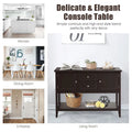 Costway Wooden Sideboard Buffet Console Table with Drawers