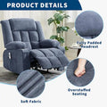Heat and Massage Recliner Chair with Remote Control