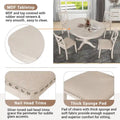5-Piece Modern Dining Set for 4: Round Table with 4 Kitchen Chairs