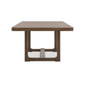Extendable Cabal Dining Table - Farmhouse Brown Wood, 84-108 Inches