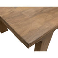 Okai 87-Inch Rectangular Dining Table - Rustic Brown Solid Mango Wood