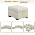Roomfitters L-Shaped Sleeper Sofa with USB Ports, Power Outlets, and Versatile Storage Ottoman