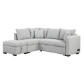 Roomfitters L-Shaped Sleeper Sofa with USB Ports, Power Outlets, and Versatile Storage Ottoman