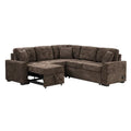 Roomfitters L-Shaped Pull-Out Sofa Bed with Wheels, USB Ports, and Power Outlets – Versatile Sleeper Sofa for Ultimate Living Room Comfort