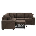 Roomfitters L-Shaped Pull-Out Sofa Bed with Wheels, USB Ports, and Power Outlets – Versatile Sleeper Sofa for Ultimate Living Room Comfort