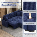 Roomfitters L-Shaped Pull-Out Sofa Bed with Wheels, USB Ports, and Power Outlets – Versatile Sleeper Sofa for Ultimate Living Room Comfort