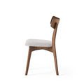Pair of Light Beige Wooden Dining Chairs - Versatile Side Chairs for Office or Home