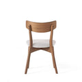 Pair of Light Beige Wooden Dining Chairs - Versatile Side Chairs for Office or Home