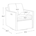 Nora Electric Reclining Swivel Chair with Footrest