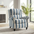 Nail-Head Trimmed Pushback Recliner with Padded Seat