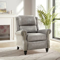 Nail-Head Trimmed Pushback Recliner with Padded Seat