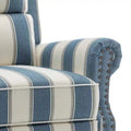 Nail-Head Trimmed Pushback Recliner with Padded Seat
