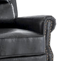 Nail-Head Trimmed Pushback Recliner with Padded Seat