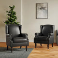 Pair of Stylish Upholstered Accent Chairs with Patterns for Living Room