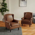 Pair of Stylish Upholstered Accent Chairs with Patterns for Living Room