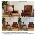Pair of Stylish Upholstered Accent Chairs with Patterns for Living Room