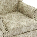 Pair of Stylish Upholstered Accent Chairs with Patterns for Living Room