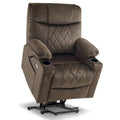 MCombo Compact Dual Motor Power Lift Recliner Chair with Massage, Dual Heating, and Adjustable Headrest - Model 7222