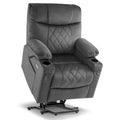 MCombo Compact Dual Motor Power Lift Recliner Chair with Massage, Dual Heating, and Adjustable Headrest - Model 7222