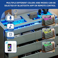 Moasis 8-Drawer High Gloss Horizontal Dresser with RGB Lighting