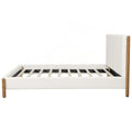 Elegant Upholstered Bed Frame with Durable Wooden Legs