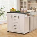 Costway Mobile Rolling Kitchen Island Cart with Wheels - Versatile Serving Utility - Learn More