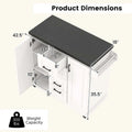 Costway Mobile Rolling Kitchen Island Cart with Wheels - Versatile Serving Utility - Learn More