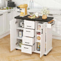 Costway Mobile Rolling Kitchen Island Cart with Wheels - Versatile Serving Utility - Learn More