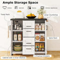 Costway Mobile Rolling Kitchen Island Cart with Wheels - Versatile Serving Utility - Learn More