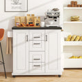 Costway Mobile Rolling Kitchen Island Cart with Wheels - Versatile Serving Utility - Learn More