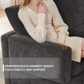 4-Seater L-Shaped Modular Chenille Sectional Sofa