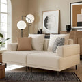 Contemporary Deep Seat Sofa with Cushions, Elevated Legs, Cozy Living Room Seating, Ideal for Apartments
