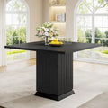 Contemporary Square Wooden Dining Table for 4