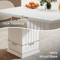Contemporary Square Wooden Dining Table for 4