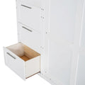 Contemporary Queen Murphy Bed with Integrated Closet and Storage Drawers