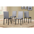 Contemporary 5-Piece Dining Set Featuring Rectangular Table and 4 High-Back Chairs