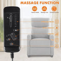 Versatile Recliner Chair with 8 Massage Settings and Lumbar Support for Ultimate Relaxation and Home Theater Experience