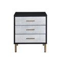 Solid Wood 3-Drawer Bachelors Chest - Stylish Storage Cabinet with Wooden Handles for Bedroom and Living Room
