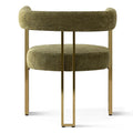 Set of 2 Chenille Upholstered Armchairs