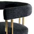Set of 2 Chenille Upholstered Armchairs