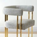 Set of 2 Chenille Upholstered Armchairs