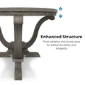 Denhour 48-Inch Vintage Grey Farmhouse Coffee Table - DH BASIC Collection