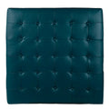 SEI Furniture Healy Tufted Ottoman in Faux Leather