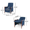 Anaura Channel-Stitched Pushback Recliner from Christopher Knight Home