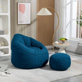 Bean Bag Lounge Chair with Matching Footrest