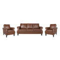 Christopher Knight Home Dowd Faux Leather 3-Piece Club Chair and Sofa Set